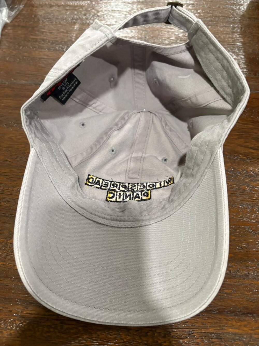 OTTO Widespread Panic Waffle House WH Logo Hat Relaxed Fit Gray Dad Hat NEW - Picture 3 of 3